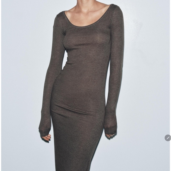 ZARA LONG SLEEVE DRESS SIZE M - Picture 10 of 12